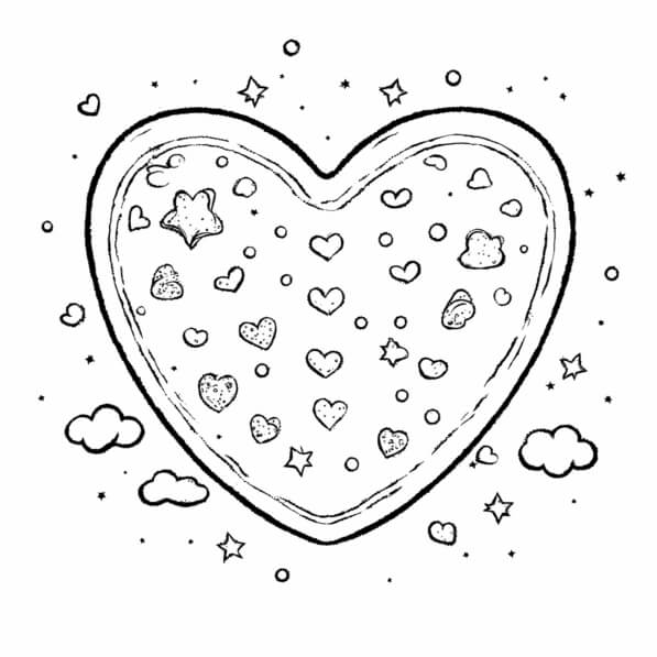 Download Whimsical Heart Illustration Coloring pages Online - Creative ...