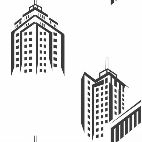 Download Stylized Tall Buildings in Geometric Design Patterns Online ...