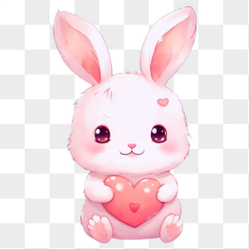 Kawaii Bunny Holding a Heart Patterns Kawaii Bunny Holding a Heart Patterns thumbnail