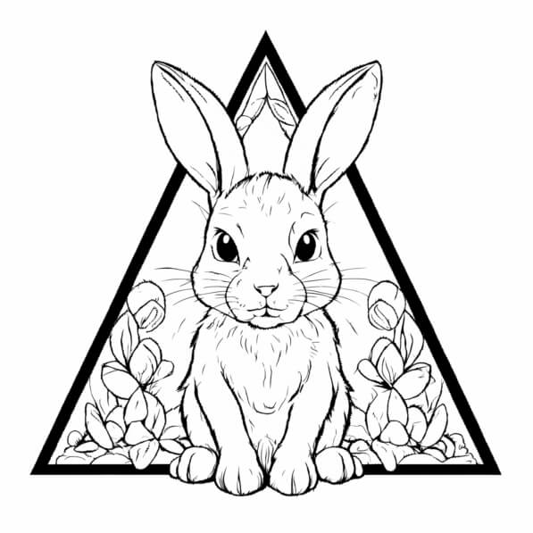 Download Artistic Rabbit Illustration Coloring pages Online - Creative ...