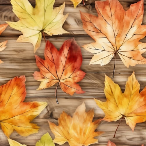 Herbstblätter auf Holzoberfläche Hintergründe thumbnail