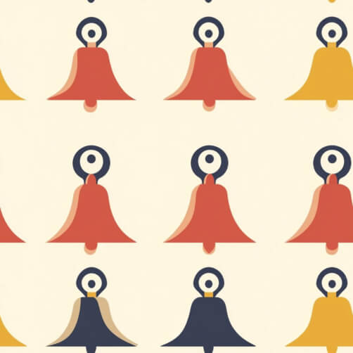 Download Pattern of Stylized Bells Patterns Online - Creative Fabrica