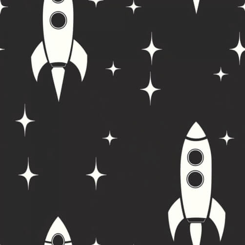 Razzo e modello di stelle thumbnail