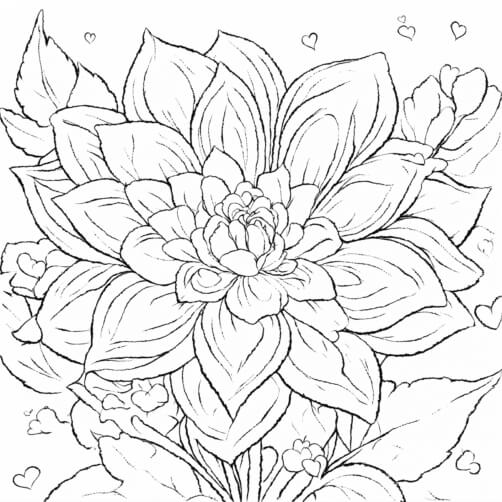 Blühende Blume mit Herzen Hintergründe thumbnail
