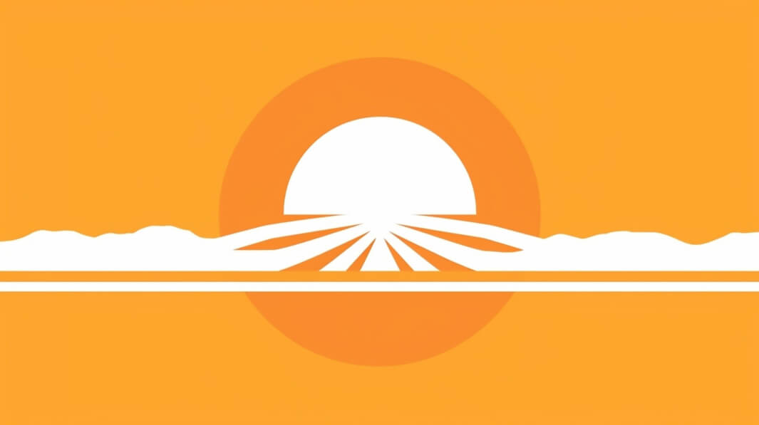 Download Stylized Sunrise with Mountains Backgrounds Online - Creative ...