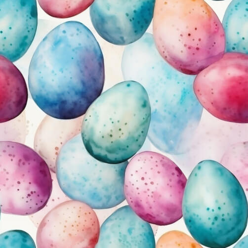 Colorful Easter Eggs in Watercolor Style Colorful Easter Eggs in Watercolor Style thumbnail