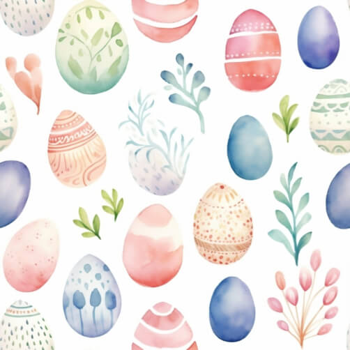 Colorful Easter Eggs in a Decorative Pattern Colorful Easter Eggs in a Decorative Pattern thumbnail