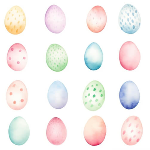 Colorful Easter Eggs in Pastel Shades Colorful Easter Eggs in Pastel Shades thumbnail