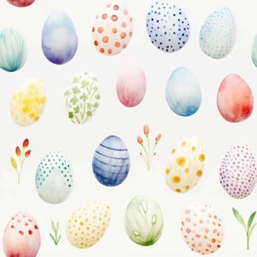 Colorful Easter Eggs in Watercolor Style Colorful Easter Eggs in Watercolor Style thumbnail
