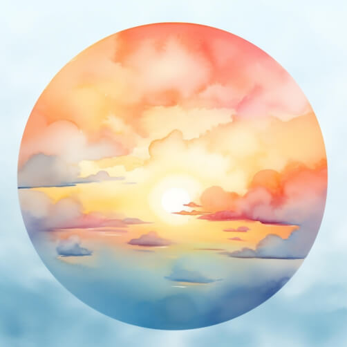 Vibrant Sunrise with Soft Clouds Vibrant Sunrise with Soft Clouds thumbnail