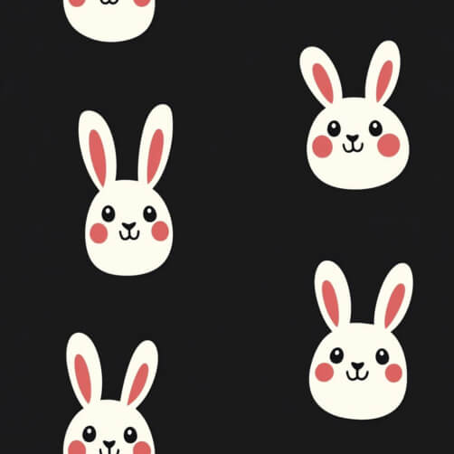 Black Rabbit Patterns Download Black and White Rabbit Pattern in Grass Patterns Online ...