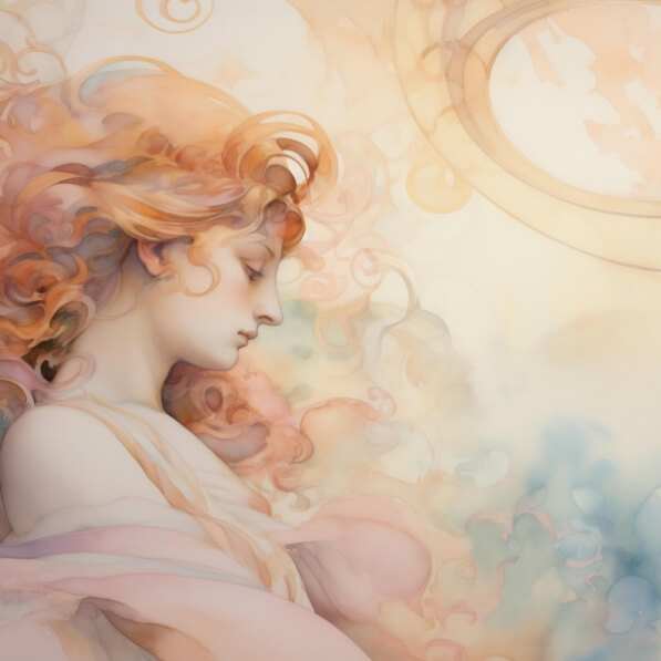 Download Elegant Portrait of a Woman with Flowing Hair Backgrounds ...