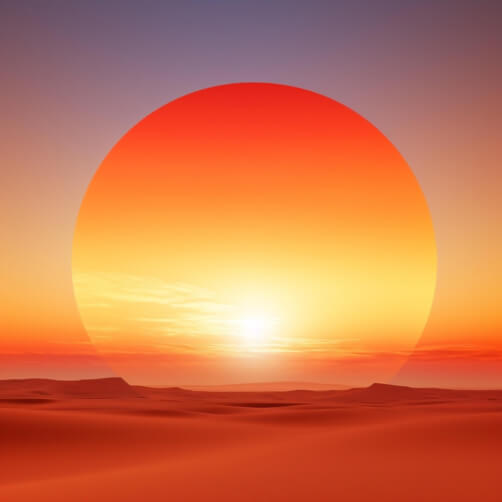 Stunning Sunset Over Desert Stunning Sunset Over Desert thumbnail