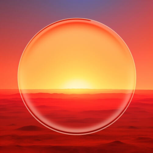 Translucent Bubble Against a Sunset Translucent Bubble Against a Sunset thumbnail