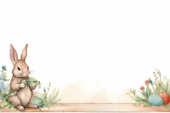 Whimsical Easter Rabbit Illustration thumbnail