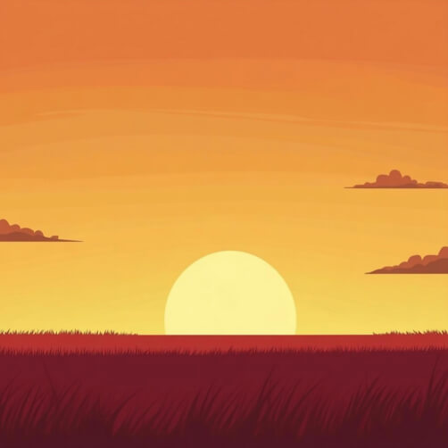 Sunset over a grassy field Sunset over a grassy field thumbnail