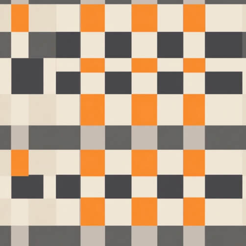 Geometric Abstract Pattern with Orange and Gray Squares Geometric Abstract Pattern with Orange and Gray Squares thumbnail