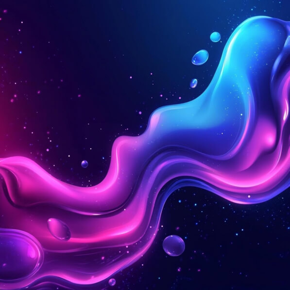 Baixe Ondas de Cor Fluida em Azul e Rosa Backgrounds - Creative Fabrica