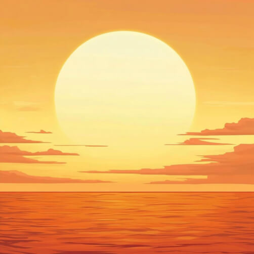 Serene Sunset Over the Ocean Serene Sunset Over the Ocean thumbnail