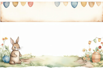 Whimsical Bunny Illustration for Holidays thumbnail