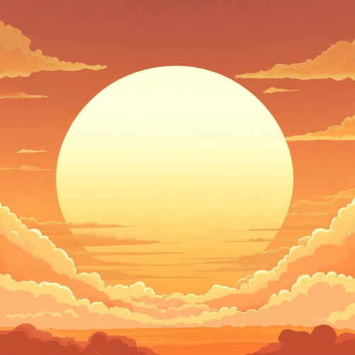 Stylized Sunset with Clouds Stylized Sunset with Clouds thumbnail