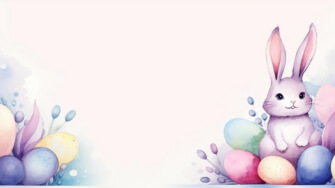 Easter Bunny with Colorful Eggs thumbnail