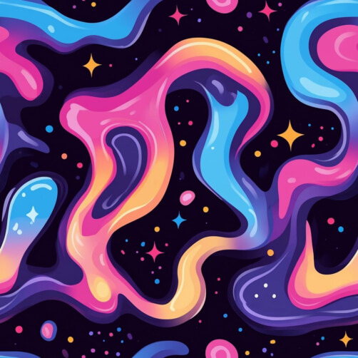 Colorful Abstract Design with Fluid Shapes and Cosmic Elements Colorful Abstract Design with Fluid Shapes and Cosmic Elements thumbnail