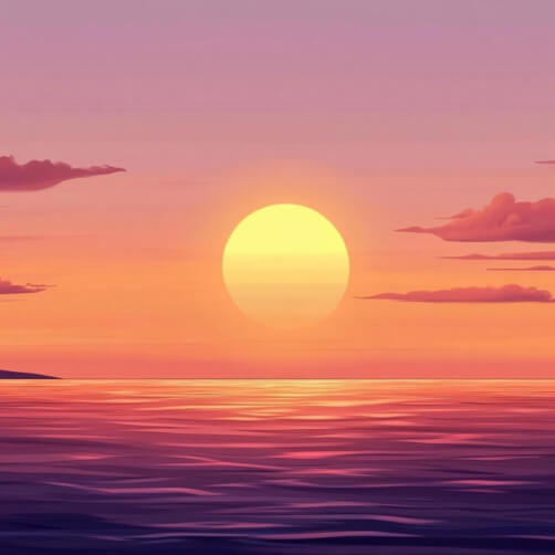 Serene Sunset Over the Ocean Serene Sunset Over the Ocean thumbnail