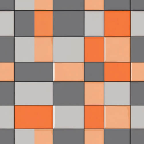 Abstract Tile Pattern in Gray and Orange Abstract Tile Pattern in Gray and Orange thumbnail