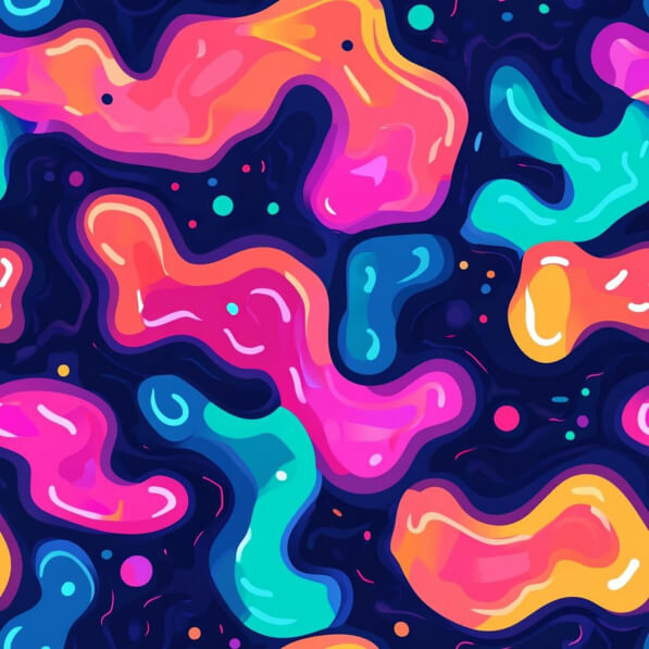 Download Vibrant Abstract Fluid Shapes on Dark Background Patterns ...