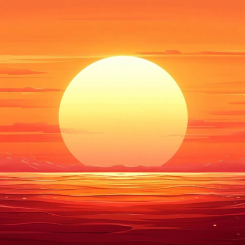 Serene Sunset Over the Ocean Serene Sunset Over the Ocean thumbnail