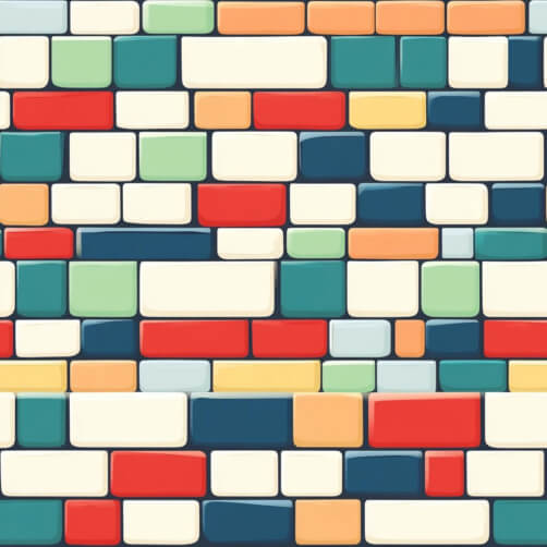Colorful Brick Wall Abstract Design Colorful Brick Wall Abstract Design thumbnail