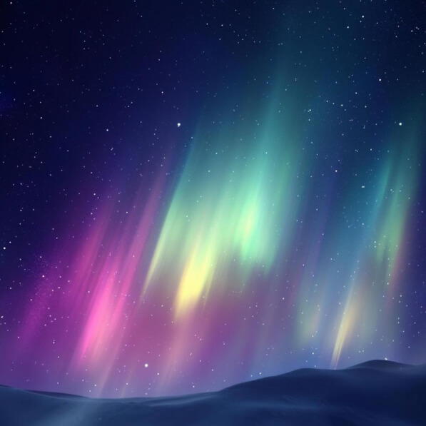 Download Aurora Borealis in a Starry Night Sky Backgrounds Online ...