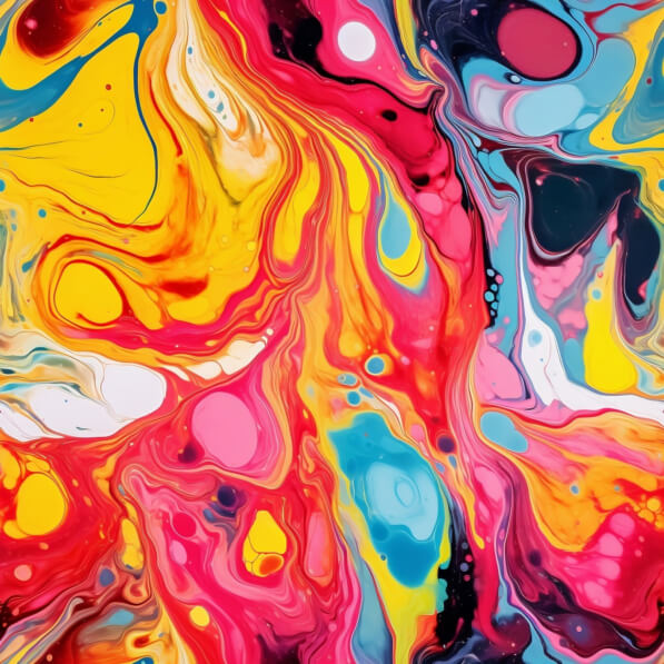Download Vibrant Abstract Painting with Swirling Colors Patterns Online ...