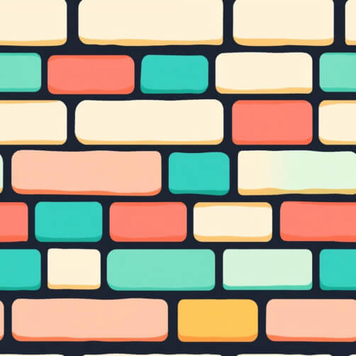 Colorful Abstract Brick Pattern Colorful Abstract Brick Pattern thumbnail