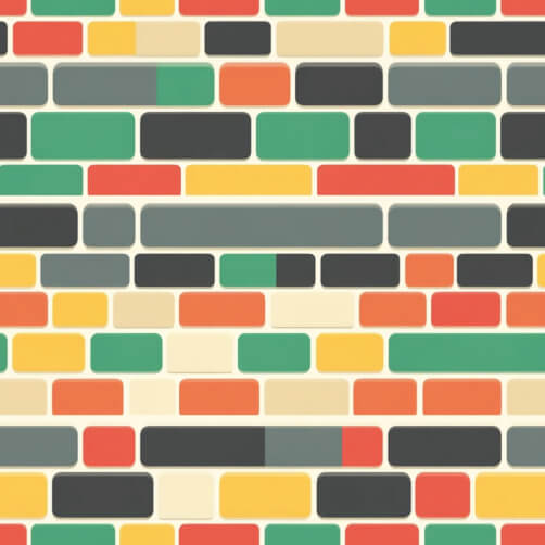 Colorful Mosaic Pattern of Rectangular Blocks Colorful Mosaic Pattern of Rectangular Blocks thumbnail
