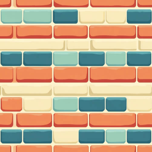 Colorful Brick Wall Pattern Colorful Brick Wall Pattern thumbnail