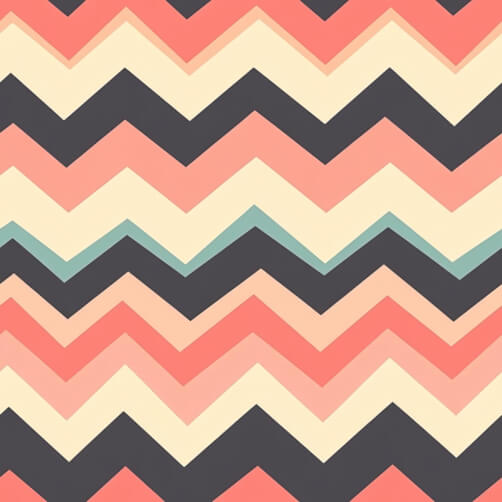 Chevron Pattern in Coral and Black Chevron Pattern in Coral and Black thumbnail