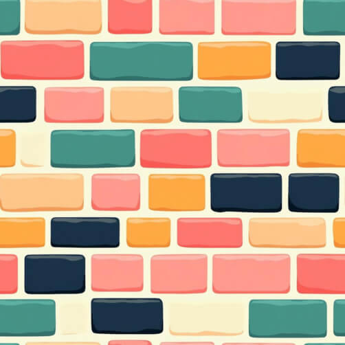 Colorful Brick Wall Pattern Colorful Brick Wall Pattern thumbnail