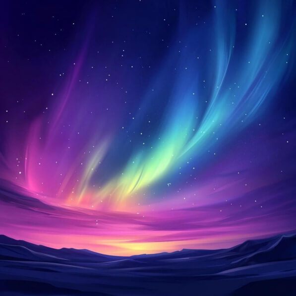 Download Aurora Borealis in a Starry Night Sky Backgrounds Online ...