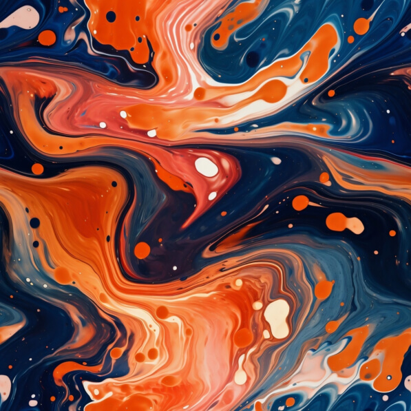 Download Dynamic Abstract Art in Orange and Blue Patterns Online ...