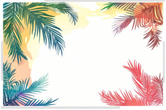 Tropical Background with Palm Leaves Tropical Background with Palm Leaves thumbnail