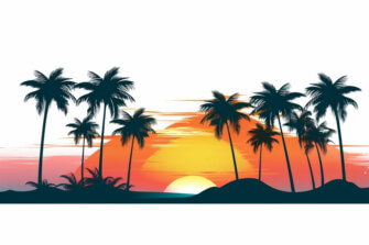 Serene Sunset with Palm Trees Serene Sunset with Palm Trees thumbnail