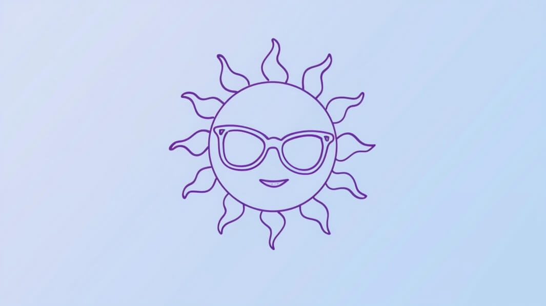 Download Stylized Sun Character with Sunglasses Backgrounds Online ...