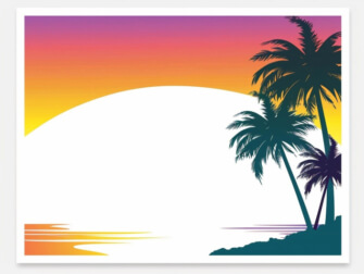 Tropical Sunset with Palm Trees Tropical Sunset with Palm Trees thumbnail