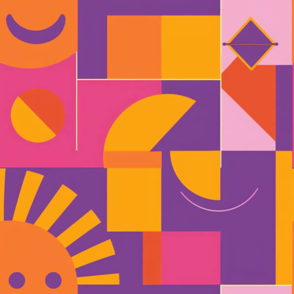 Download Vibrant Abstract Geometric Composition Patterns Online ...