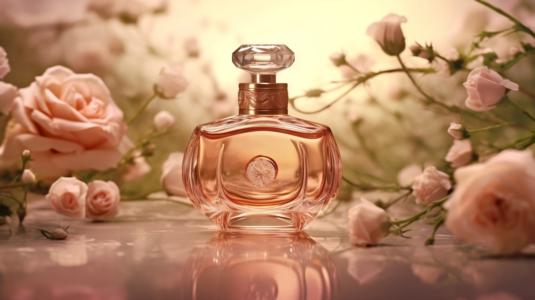 Stylish Image of Chanel No. 5 Perfume Bottle on Reflective Surface stock  photo