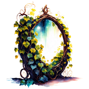Scarica Specchio decorativo antico con intagli complessi PNG Online -  Creative Fabrica