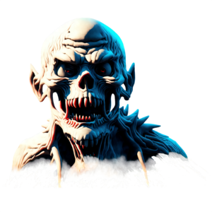Premium AI Image  chicken gun tattoo sticker illustration Halloween scary  creepy horror crazy devil