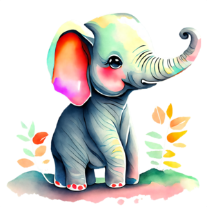 Un Bébé éléphant Jouant Avec Un Papillon PNG , Clipart Animaux De